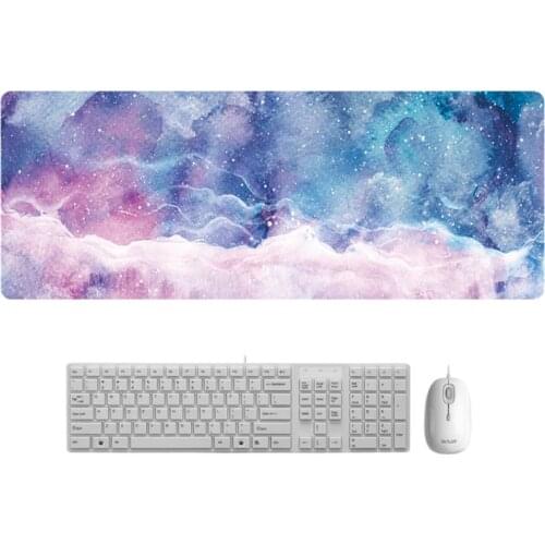 Creative marble color desk mat oversized mouse pad cartoon office