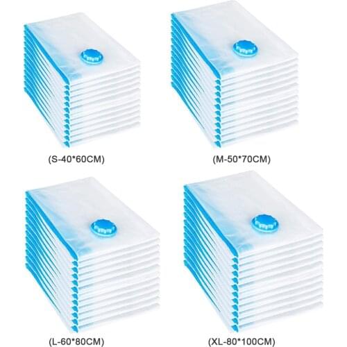 New Convenient Vacuum Bag Storage Organizer Transparent Clothes Organizer Seal Compressed Travel Saving Space Bags Package