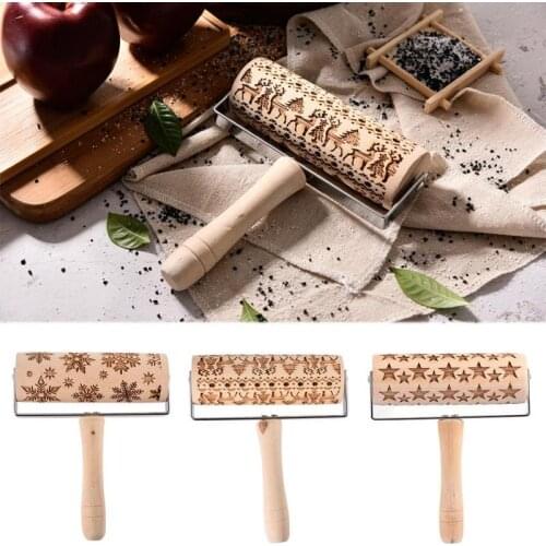 Hand Dough Roller Pastry Fondant Cookie Dough Pasta Bakery Pizza Kitchen Accessories Wooden Rolling Cocina Baking Tools