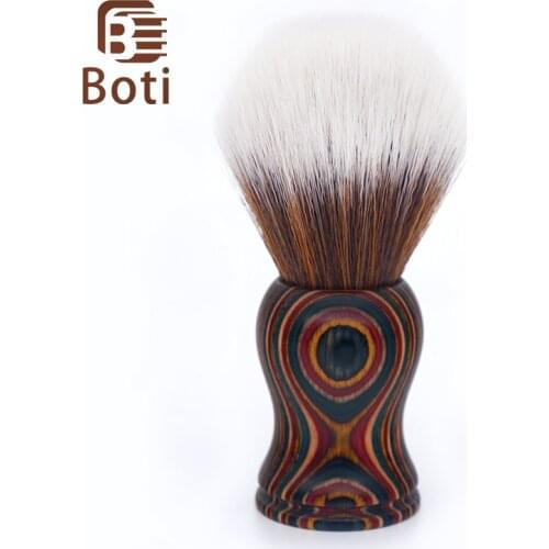 Boti brush-New Annual Ring With Mount Synthetic Hair Knot Whole Brush Shaving brush Mens Beard brush Handmade Wood Material