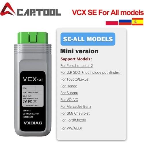 VXDIAG Mini VCX SE OBD2 Code scanner & Diagnostic Tool for VOLVO for GM Auto Car Diagnostic Tool with 2T SSD