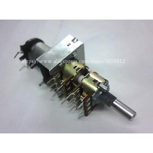 Taiwan FH motor potentiometer 4 B50K*4 B50Kx4 50KBX4 power amplifier 16 pin 16 feet shaft 20MM for avr20 6030 AVR5 switch