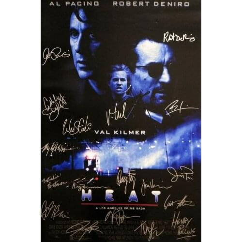 HEAT Movie Signed Art print Silk poster Home Wall Decor