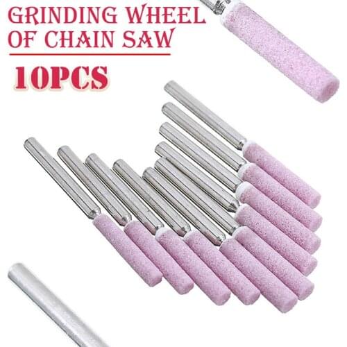 Chainsaw Sharpener Grinding Stone File 4/4.8/5mm Chains Saw Sharpening Set For Polishing Metals Chainsaw Sharpener Stones