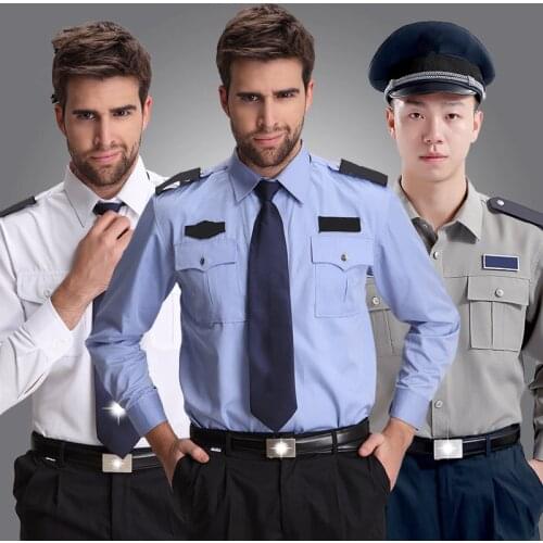 Hotel doormen staff work wear mens long sleeve white security uniform uk male stylish work uniforms jackets gifts free shipping