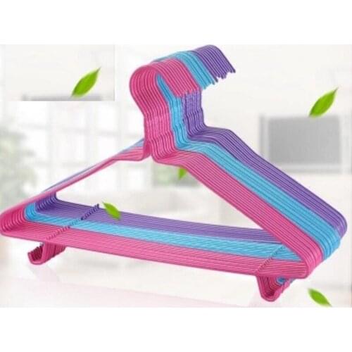 10pcs/lot 40cm Stainless steel coat hanger non - trace anti - slip drying clothes rack windbreaker frame