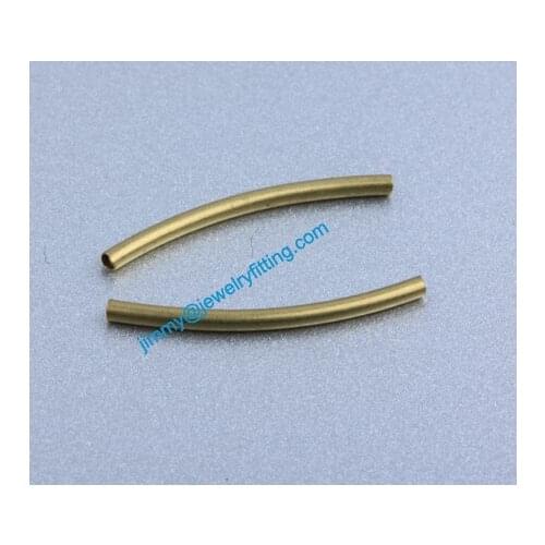 Jewelry findings Raw Brass matel spacer tube beads Pave tube beads tube Bar 1.5*22*0.15mm