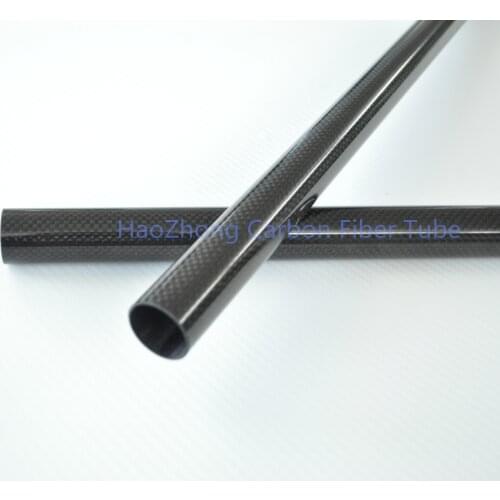 2pcs 7MM OD x 6MM ID Carbon Fiber Tube 3k 500MM Long with 100% full carbon, Quadcopter Hexacopter Model DIY 7*6*500
