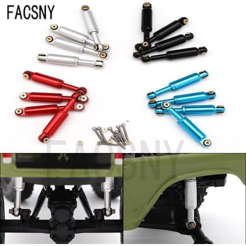 4Pcs Metal Shock Absorbers Damper for Axial SCX24 90081 AXI00001 AXI00002 1/24 RC Crawler Car Upgrade Parts Accessories