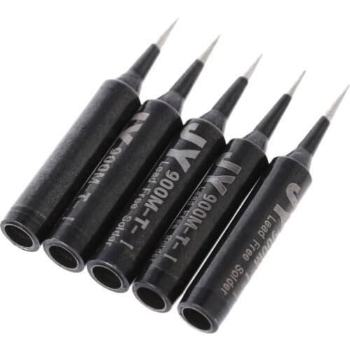 5 Pcs Lead Free Replacement Soldering Solder Iron Tips 900M-T-I For Hakko Saike 936 852d+ 909D