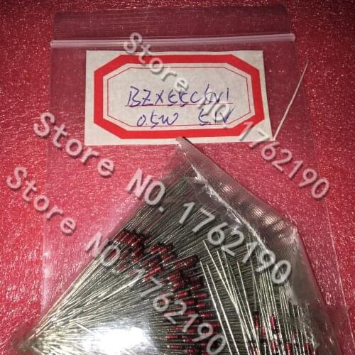500PCS/LOT BZX55C5V1 1/2W Zener Diode 5.1V 0.5W D0-35