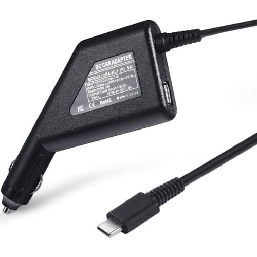 65W USB Type C Universal Laptop Dc Car Charger Power Supply Adapter for Lenovo Hp Asus 5V 12V Quick Charge 3.0 for Phone Adapter