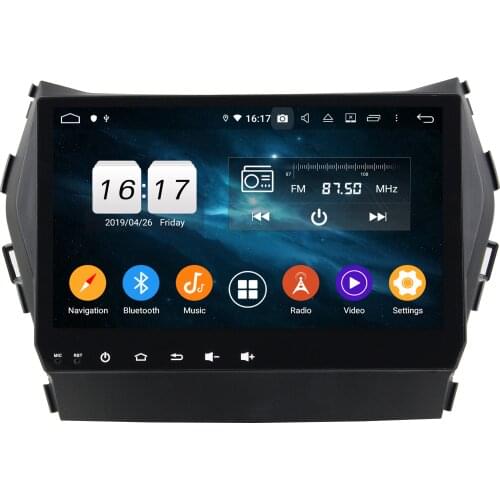 9" 2 Din PX6 Android 9.0 Car Radio For Hyundai IX45 2014-2016 Car Audio 6 Core 4G+64G Multimedia Player 1024*600 Stereo DSP