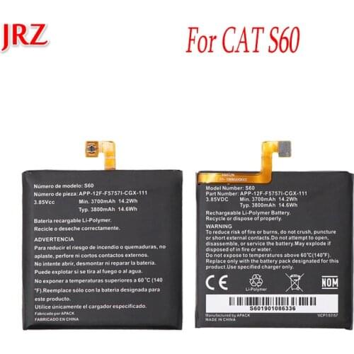 Battery For CAT S60 Battery 3800mAh Mobile Phone Replacement Batterie Backup Bateria APP-12F-F57571-CGX-111 Accumulator AKKU