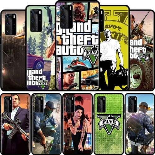 Gta 5 Grand Theft Auto V Phone Case For Huawei P30 P20 P40 P10 P Smart 2019 Z Mate 20 10 Lite 40 Pro TPU Cover Soft Shell Coque