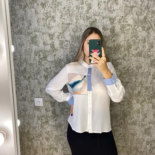 COIGARSAM Womens Silk Shirts