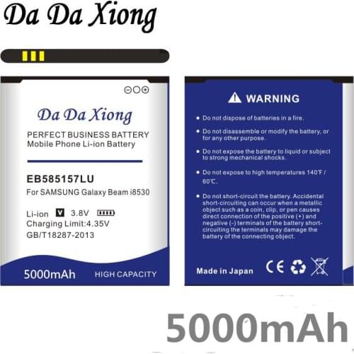 Da Da Xiong 5000mAh EB585157LU Li-ion Phone Battery for Samsung i8552 i8558 i8550 i869 i8530 GT-I8552 GT-I8530
