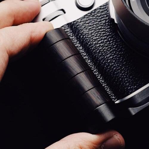 For Fuji X100V Fujifilm X-100V Handmade Wood Hand Grip Quick Release L Plate Bracket