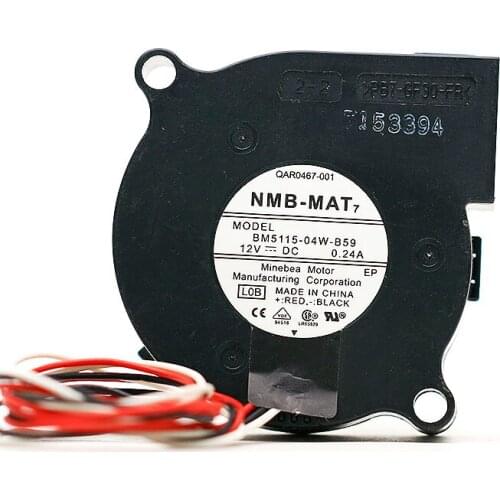 For NMB BM5115-04W-B59 5015 12V 0.24A 5CM Projector Turbine Cooling Fan