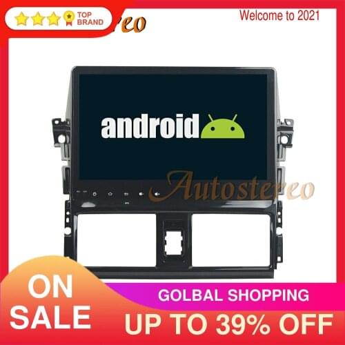 DSP Android 9.0 Car Player GPS Navigation For Toyota YARIS 2013-2015 Car Multimedia Player Head Unit Tape Recorder No DVD Player