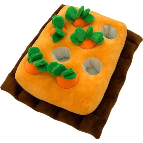 Pet Dog Carrot Dog Toys Snuffle Mat Dog Puzzle Hide Seek Food Foraging Training Slow Feeder Toys Stress Release Pet Supplies