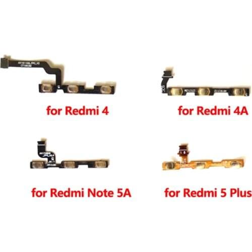 Power On Off Volume Button Switch Key Control Flex Cable Ribbon for Xiaomi Redmi Note 5 5A 4 4X 4A 3 2 Pro 5Plus