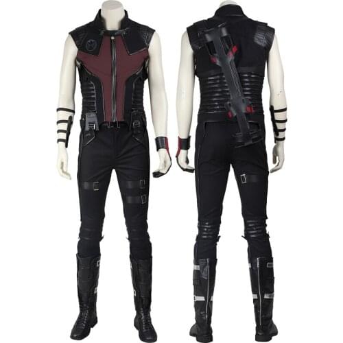 Movie Revenge 1 Cosplay Costume Hawk Clint Barton Battle Uniform Halloween Party Outfit Full Props With Quiver Boots