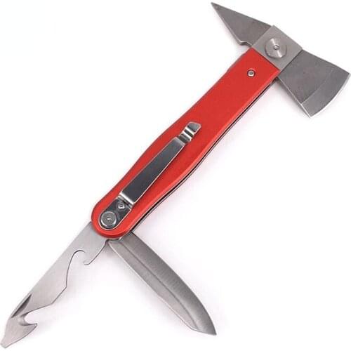Multifunctional Folding Lifesaving Axe Lifesaving Hammer Safety Hammer Outdoor Camping Car Survival Maintenance Folding Tool