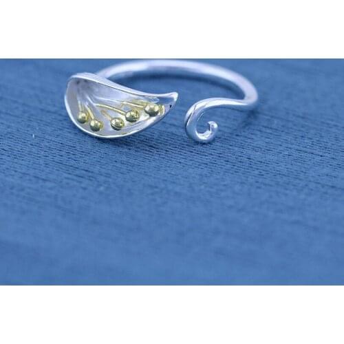 Trendy Simple Flower Rings For Women Lover Engagement Wedding Open Geometric Finger Rings Punk Jewelry