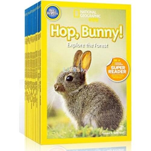 National Geographic Pre-reader,20 Books/set, for 2-5 Years,compelling Narrative Combines Fun and Amazing Adventure Stories