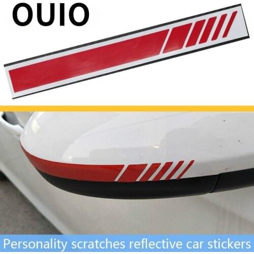 Car Sticker Rearview Mirror Side Stripe Car Body Decals for Toyota Avensis c-hr RAV4 Kia Rio Honda civic Hyundai tucson 2017