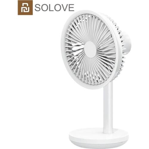 Xiaomi SOLOVE Desktop Fan 60 Degree Shaking Head Height Wind Speed Adjustable 4000mAh Type-C Chargeable Light Portable Fan