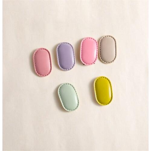 2021 Korean Style New Items Childrens Hair Accessories Cute PU Hair Clips Set Little Girl Fashion Hairpin Baby Hair Barrette