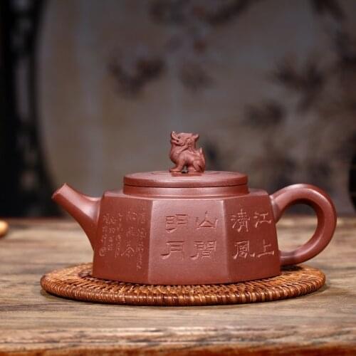 Listed wholesale handmade pot box kirin kung fu tea set agent daily provisions tea kettle 2018