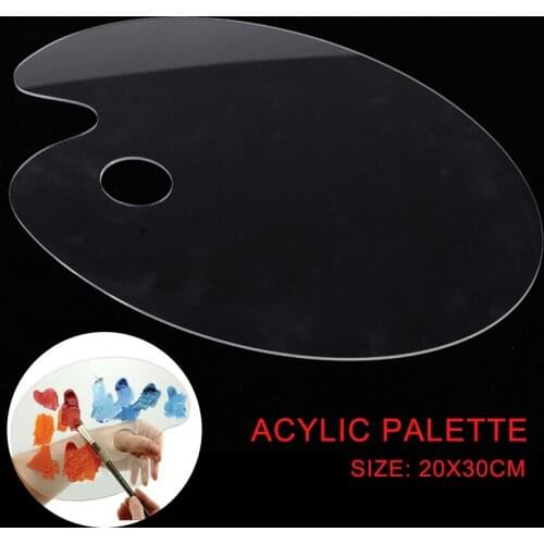 Acrylic Paint Palette Transparent Gouache Artist Paint Mixing Palette Watercolor Palette Pigment Tray for Painting Sationery
