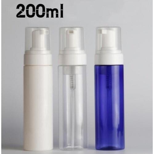 200ml Foaming Plastic Pump Bottle Soap Foam Dispenser-Refillable Portable Empty Foaming Hand Soap Suds Dispenser Bottle #6301