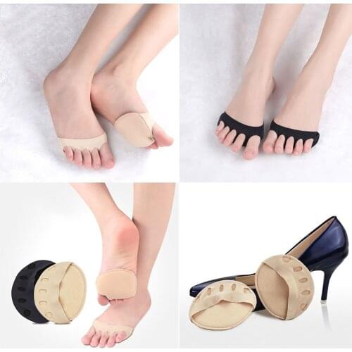 1pair Forefoot Metatarsal Pads Pain Relief Orthotics Foot Massage Anti-slip Protector High Heel Elastic Cushion Foot Care