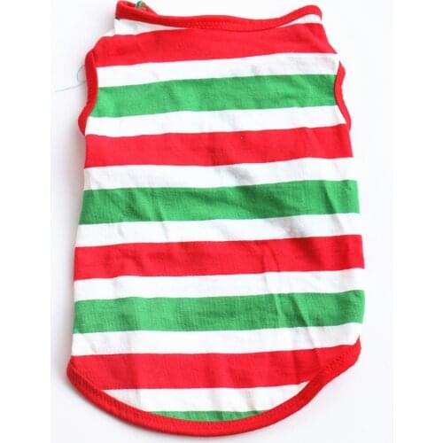 Striped Cute Summer Pet Puppy Small Dog Cat Pet Clothes Vest T Shirt Apparel Summer Shirt Casual Vests For Small Dogs