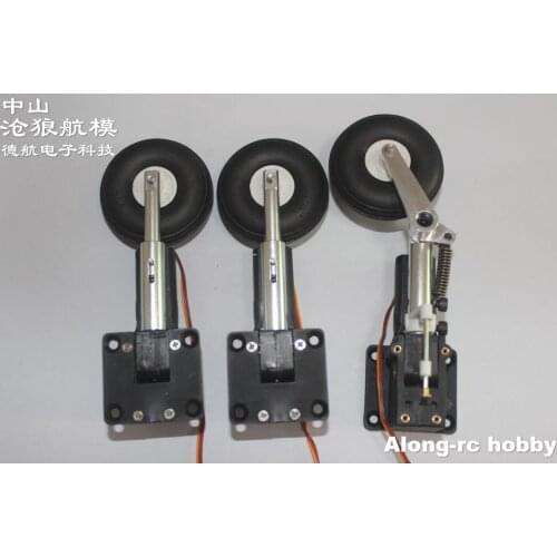 RC Airplane Aircraft Spare Part --154g 80mm Retractable Landing Gear for 1.5-2.5 kg Plane 25E CRESTED IBIS Airplane PST-25