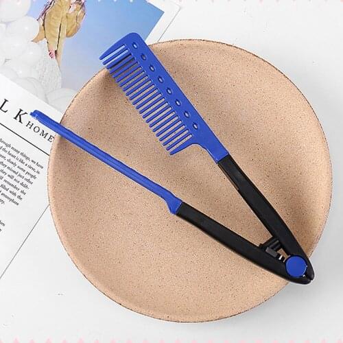 Hair Straightening V Comb Brush Folding Hair Hairdressing Styling Tool Salon Hairdressing Anti-static Combs Styling Tools