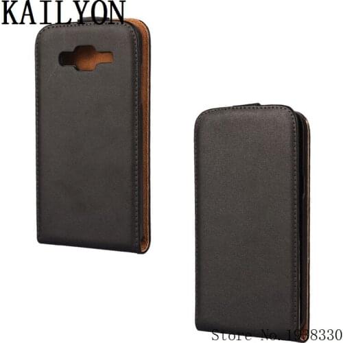 KAILYON J5 Luxury Flip Genuine Leather Case For Samsung Galaxy J5 J500 J500F High Quality Fashion Cell Phone Back Cover Cases Ba