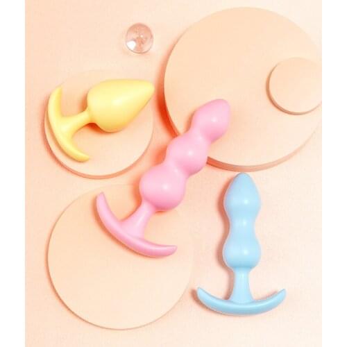 Silicone Anal Plug Butt Couples Anal Ball Sex Toy Stimulator Vaginal Ball Female Anal Ball Adult Products Masturbation Sex Game