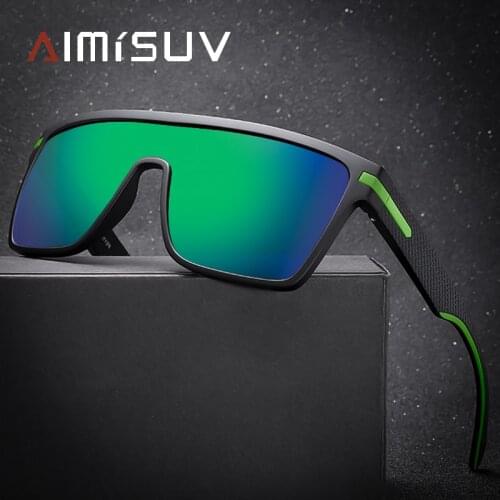 AIMISUV Men Polarized Sunglasses Vintage Square Anti-Glare Sun Glasses Male Luxury Brand Designer Retro Fishing Eyewear UV400