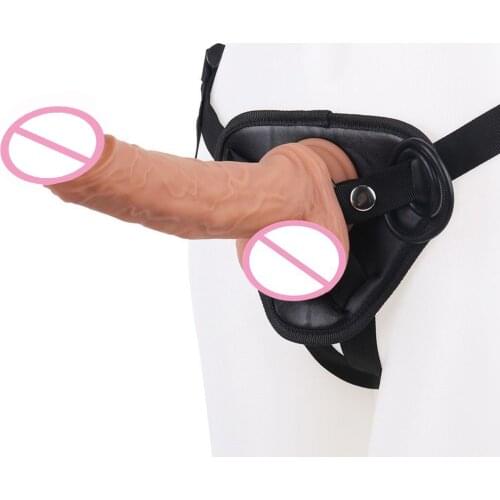 Womens Strap-On Dildo Realistic Penis Adjustable Strapon Dildo Sex Toys for Lesbian Women Couples Suction Cup Huge Dildo Pants