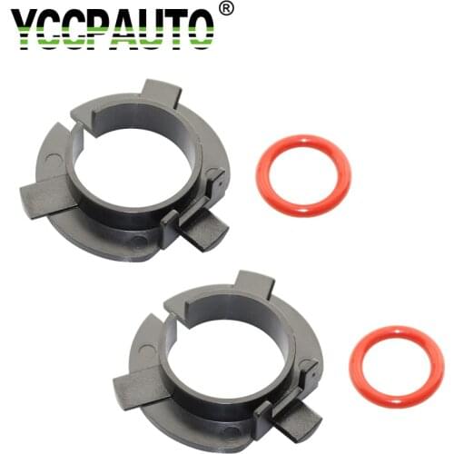 YCCPAUTO H7 LED Headlight Fog Bulbs Adapter Base Holder for Hyundai/Veloster/SANTA FE/Coupe K4 K5 Socket Headlamp Light Base 2PC