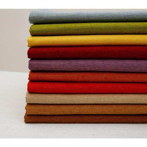 100%Polyester home textile fabrics cotton linen fabric home decorative fabrics suitable for sofa pillows curtains