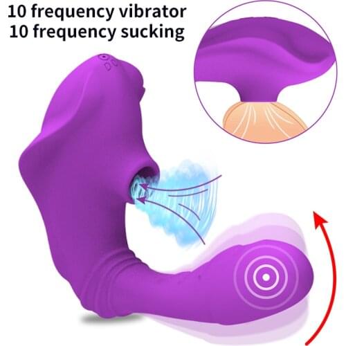 Vibrating Sucker 10 Speeds Vagina Sucking Vibrator Oral Sex Suction Nipple Clitoris Stimulator Erotic Sex Toy for Women LT050