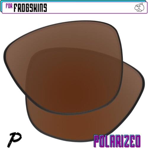 EZReplace Polarized Replacement Lenses for - Oakley Frogskins Sunglasses - Brown P