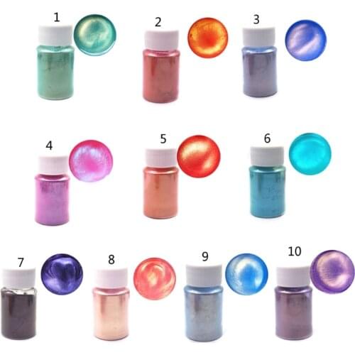 Aurora Pearl Pigment Powder Mica Pearlescent Colorants Resin Dye Jewelry Making