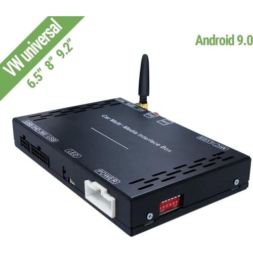 Auto Android 9.0 Car multimedia player decoding AI box For VW/Volkswagen/Golf/Polo/Tiguan/Passat/b7/CC/SEAT/leon/Skoda